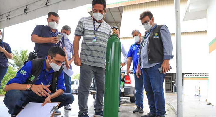 Ipem-AM fiscaliza capacidade dos cilindros comercializados