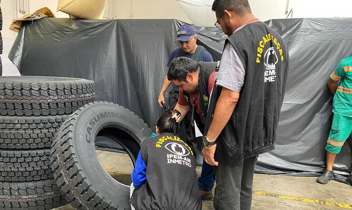 Ipem reprova e interdita 522 pneus importados